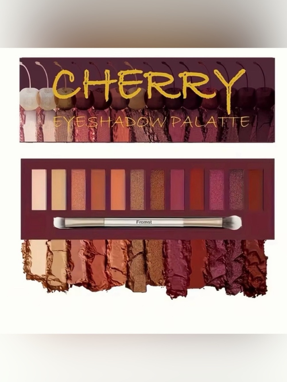 Cherry Eyeshadow Palette - Warm Berry & Copper Shades